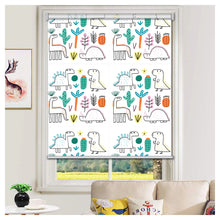 Load image into Gallery viewer, Dinosaurs Dino Cactus Nursery Kid Room Window Roller Shade