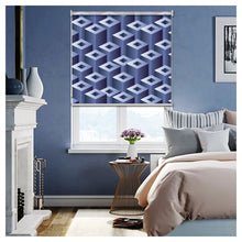 Load image into Gallery viewer, Mid Century Geometric Mosaic Pattern Print Window Roller Shade
