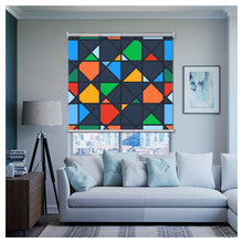Load image into Gallery viewer, Mid Century Game Mosaic Window Roller Shade
