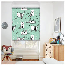 Load image into Gallery viewer, Kitty Cat Print Nursery Theme Window Roller Shade
