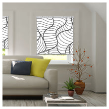 Load image into Gallery viewer, Abstract Contemporary Seamless Line Print Window Roller Shade