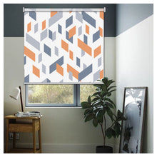 Load image into Gallery viewer, Contemporary Geometric Pattern Print Window Roller Shade