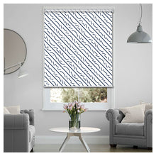 Load image into Gallery viewer, Lines Pattern in White Background Window Roller Shade
