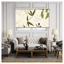 Load image into Gallery viewer, Mid Century Zen Peaceful Botanical Print Window Roller Shade