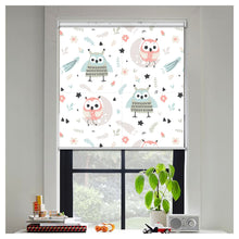 Load image into Gallery viewer, Cute Owl Print Nursery Theme Window Roller Shade