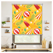 Load image into Gallery viewer, Summer Vibes Beach Ball Popsicle Yellow Window Roller Shade
