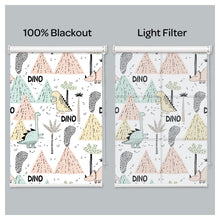 Load image into Gallery viewer, Dinosaur Nursery Kid Room Window Roller Shade