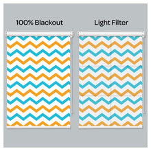 Load image into Gallery viewer, Colorful Zig Zag Print Window Roller Shade