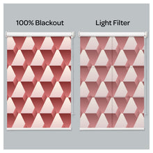Load image into Gallery viewer, Mid Century Geometric Mosaic Pattern Print Window Roller Shade