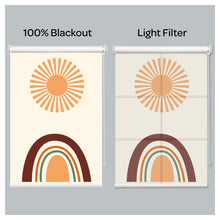 Load image into Gallery viewer, Mountain and Sun Bohemian Window Roller Shade