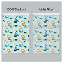 Load image into Gallery viewer, Mermaid in Ocean Window Roller Shade