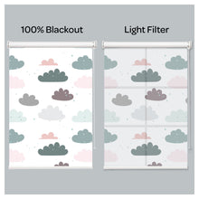 Load image into Gallery viewer, Pastel Nursery White Sky and Pastel Clouds Window Roller Shade