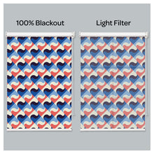 Load image into Gallery viewer, Mid Century Vintage Old School Geometric Print Window Roller Shade