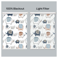 Load image into Gallery viewer, Cute Elephants Nursery Kid Room Window Roller Shade