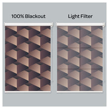 Load image into Gallery viewer, Mid Century Geometric Mosaic Pattern Print Window Roller Shade