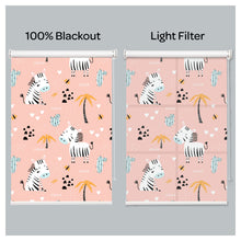 Load image into Gallery viewer, Nursery Kid Baby Room Zebra Theme Window Roller Shade