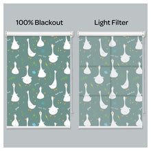 Load image into Gallery viewer, Happy Duck Goose Print Nursery Theme Window Roller Shade