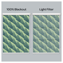 Load image into Gallery viewer, Mid Century Geometric Mosaic Pattern Print Window Roller Shade