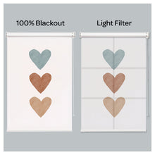 Load image into Gallery viewer, LOVE Shape Boho Pattern Print Theme Window Roller Shade