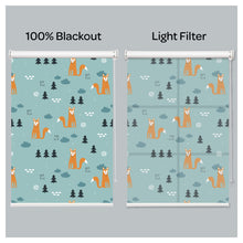 Load image into Gallery viewer, Little Fox Print Nursery Theme Window Roller Shade