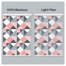 Load image into Gallery viewer, Mid Century Geometric Pattern Print Window Roller Shade
