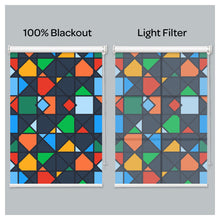 Load image into Gallery viewer, Mid Century Game Mosaic Window Roller Shade