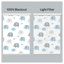 Load image into Gallery viewer, Nursery Elephants Window Roller Shade