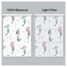 Load image into Gallery viewer, Mermaid and Jelly Fish Nursery Kid Room Window Roller Shade