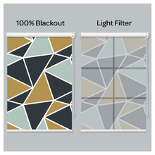 Load image into Gallery viewer, Mid Century Geometric Pattern Print Window Roller Shade