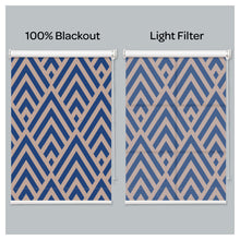 Load image into Gallery viewer, Mid Century Dual Tones Window Roller Shade