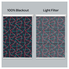 Load image into Gallery viewer, Mid Century Triangle Pattern Print Window Roller Shade