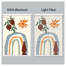 Load image into Gallery viewer, Modern Boho Sun Rainbow Plant Window Roller Shade