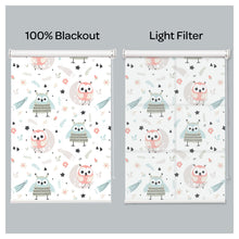 Load image into Gallery viewer, Cute Owl Print Nursery Theme Window Roller Shade