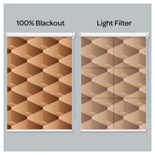 Load image into Gallery viewer, Mid Century Geometric Mosaic Pattern Print Window Roller Shade