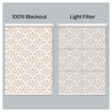 Load image into Gallery viewer, Contemporary Japanese Harisen Hand Fan Print Window Roller Shade