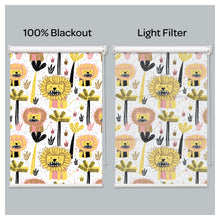 Load image into Gallery viewer, Nursery Lion Window Roller Shade