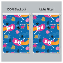 Load image into Gallery viewer, Mermaid with Her Friends Nursery Kid Room Window Roller Shade