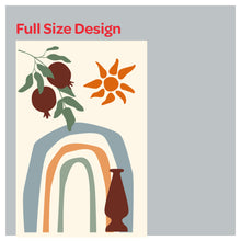 Load image into Gallery viewer, Modern Boho Sun Rainbow Plant Window Roller Shade