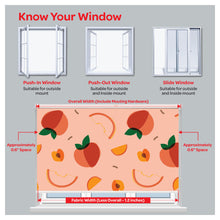 Load image into Gallery viewer, Peaches Garden Fruits Window Roller Shade