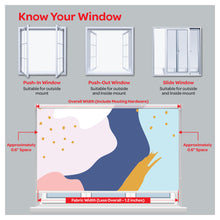 Load image into Gallery viewer, Waves Organic Mid Century Modern Abstract Window Roller Shade