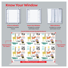 Load image into Gallery viewer, Stay Wild Animals Print Nursery Window Roller Shade