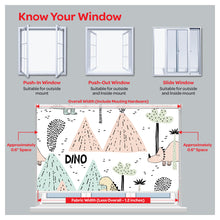 Load image into Gallery viewer, Dinosaur Nursery Kid Room Window Roller Shade