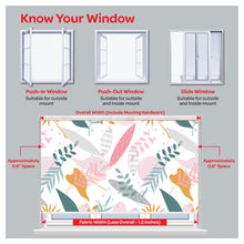 Load image into Gallery viewer, Flora Flower Botanical Print Window Roller Shade