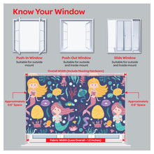 Load image into Gallery viewer, Mermaid in Seaworld Window Roller Shade