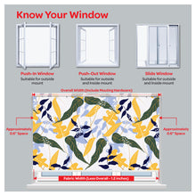 Load image into Gallery viewer, Flora Flower Botanical Plant Plant Print Window Roller Shade
