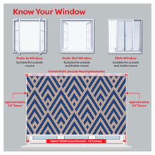 Load image into Gallery viewer, Mid Century Dual Tones Window Roller Shade