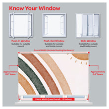 Load image into Gallery viewer, Bohemian Rainbow and Sun Window Roller Shade