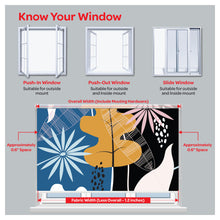 Load image into Gallery viewer, Flora Flower Botanical Print Window Roller Shade