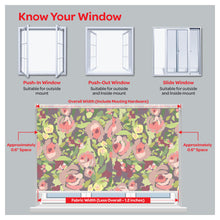 Load image into Gallery viewer, Mid Century Botanical Flower Garden Print Window Roller Shade
