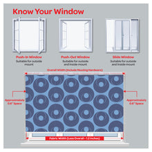 Load image into Gallery viewer, Mid Century Vintage Old School Geometric Print Window Roller Shade